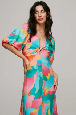 Vestido Comprido De Manga Curta