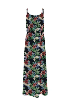 Vestido Comprido Estampado Alcas