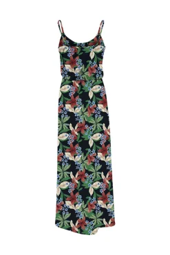 Vestido Comprido Estampado Alcas