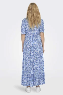 Vestido Comprido Manga Curta