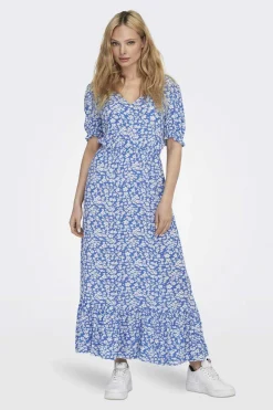 Vestido Comprido Manga Curta