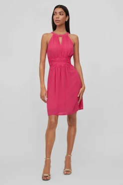 Vestido Curto Com Gola Halter