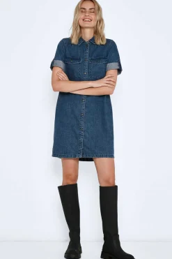 Vestido Curto De Ganga