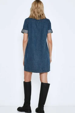 Vestido Curto De Ganga