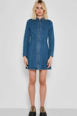 Vestido Curto Denim