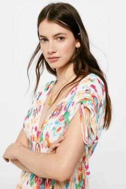 Vestido Curto Estampado Etnico