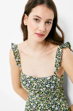 Vestido Curto Estampado Laco Costas