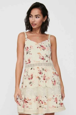 Vestido Curto Gola Em Bico