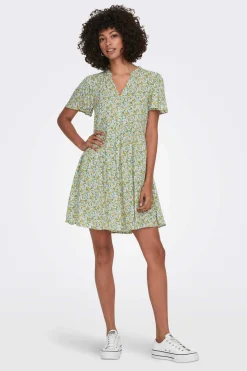 Vestido Curto Manga Curta