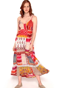 Vestido De Alcas Com Print