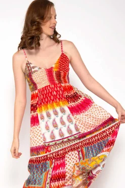 Vestido De Alcas Com Print