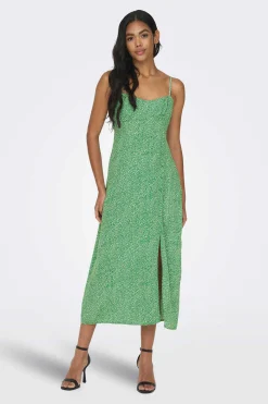 Vestido De Alcas Estampado