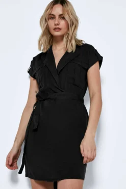 Vestido De Camisa Curta Lyocell