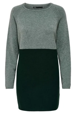 Vestido De Malha Cor Block