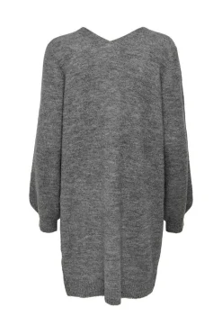 Vestido De Malha Gola Em Bico