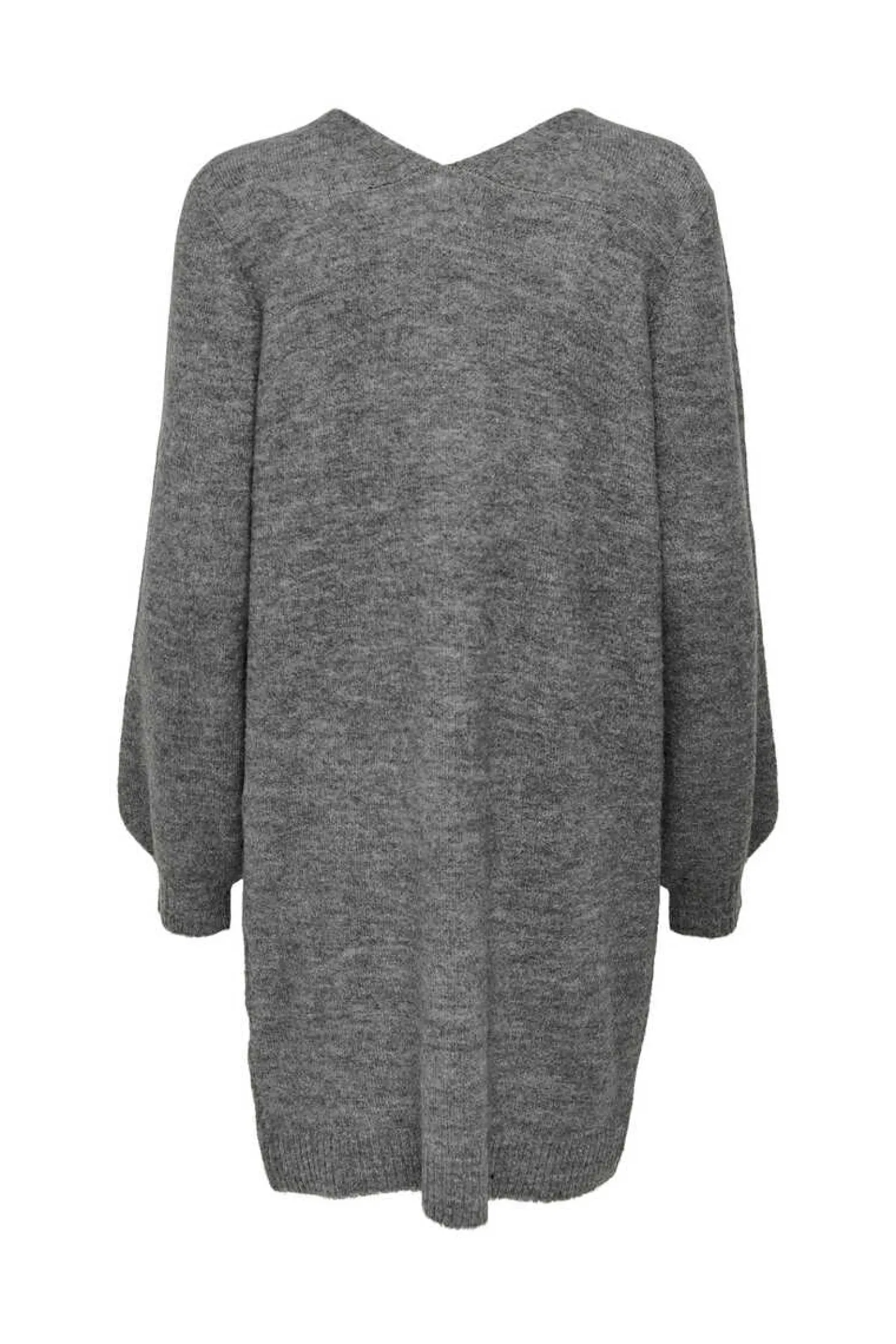 Vestido De Malha Gola Em Bico