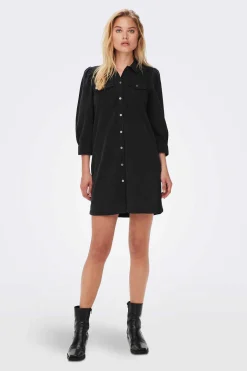 Vestido Denim Manga Comprida