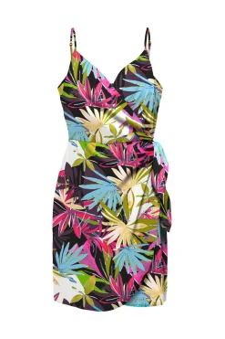 Vestido Detalhe Laco Com Linho