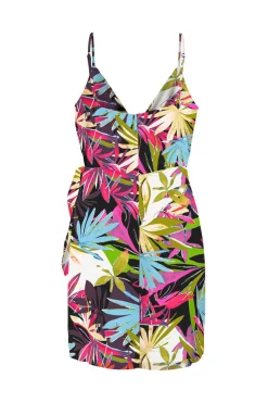 Vestido Detalhe Laco Com Linho