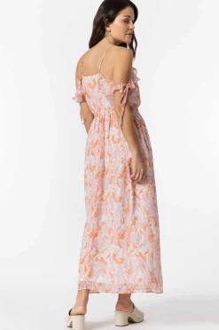 Vestido Estampado De Manga Cava