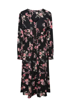 Vestido Midi Com Estampado Floral