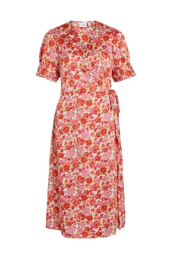 Vestido Midi De Manga Curta