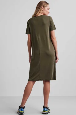 Vestido Midi De Tencel