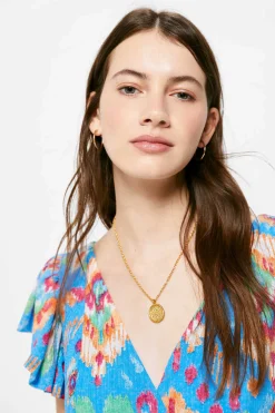 Vestido Midi Estampado Costas Zigzag