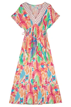 Vestido Midi Estampado Lacos