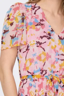 Vestido Midi Manga Curta