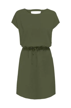 Vestido Mini Manga Curta E Abertura Nas Costas.