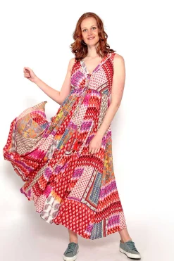 Vestido Sem Mangas Com Print