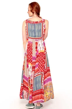 Vestido Sem Mangas Com Print