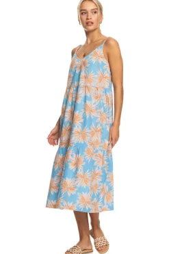 Waiting Line Printed - Vestido De Comprimento Medio Para Mulher