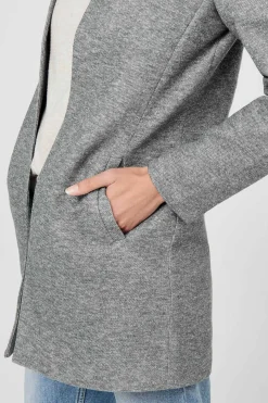 Woolen Cloth Coat With High Collar